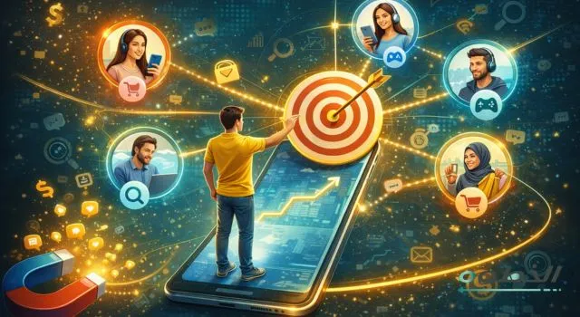 توضيح الاستهداف الدقيق في التسويق الرقمي، اختيار الجمهور المناسب عبر الإعلانات الممولة ومنصات التواصل لزيادة المبيعات وتحسين النتائج